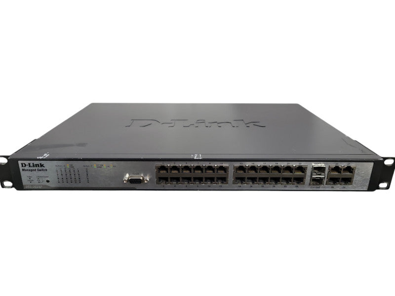 D-Link DES-3028P 24+4-port Fast Ethernet L2 Managed Switch Rack Ears  !