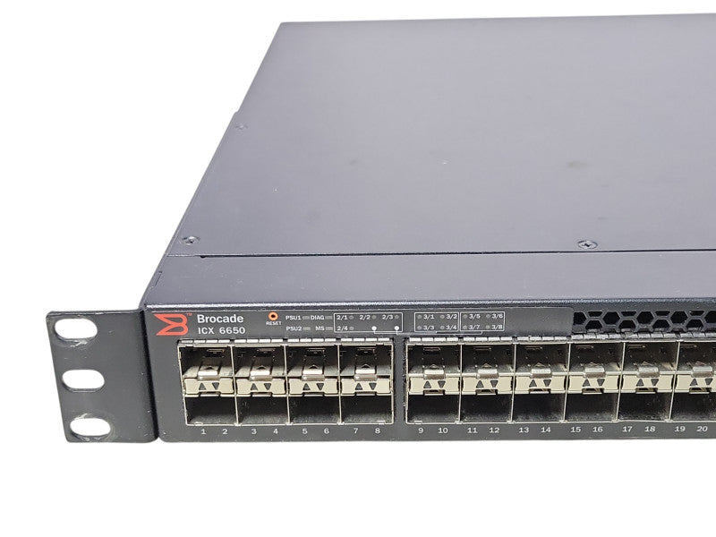 Brocade ICX6650-32-E-ADV 48x SFP+ 6x QSFP+ Port Managed Switch, READ _