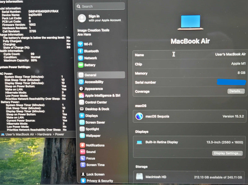 Apple MacBook Air (2020, 13") A2337 Apple M1 8GB RAM 250GB SSD ROSE GOLD  β Lap200