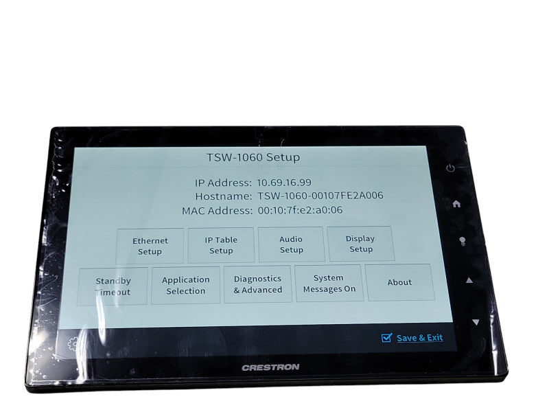 Crestron TSW-1060-B-S 10.1 in Touch Screen Panel - Black  _
