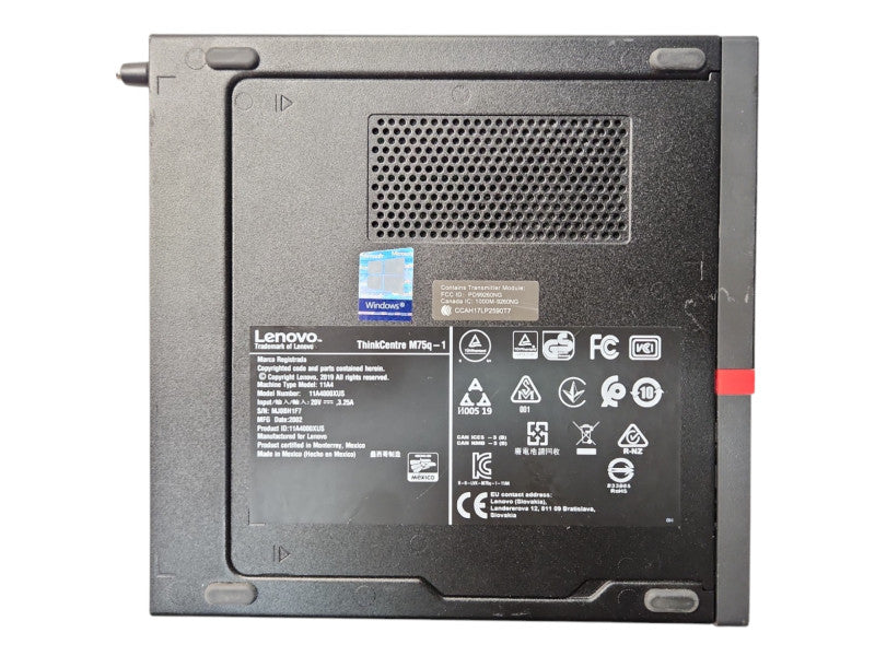 Lenovo ThinkCentre M75q-1 Ryzen 3 PRO 3200GE 3.30GHz, 16GB DDR4, 256GB NVMe