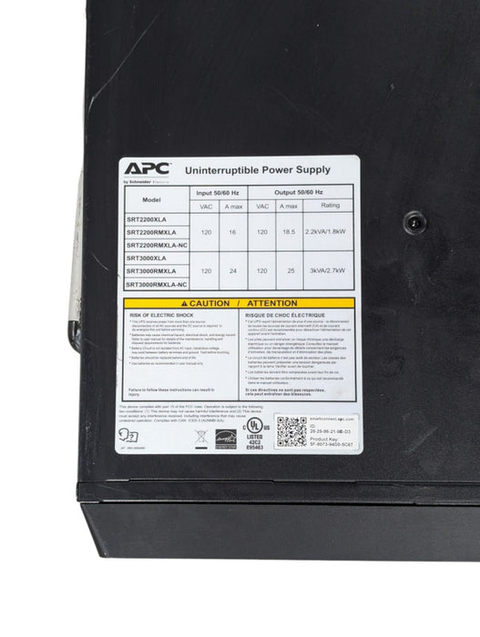 APC Smart-UPS SRT 3000VA 120V SRT3000XLA READ  -