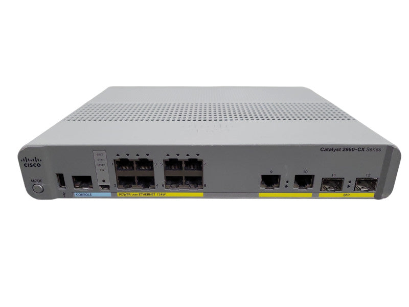 Cisco WS-C2960CX-8PC-L V03 | 8-Port Gigabit PoE 124W Silent Switch w/ 2x SF !
