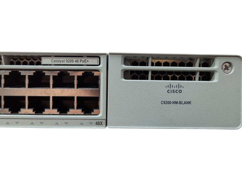 Cisco Catalyst C9200-48P-E 48-port PoE+ Switch w/ 1x PWR-C5-1KWAC