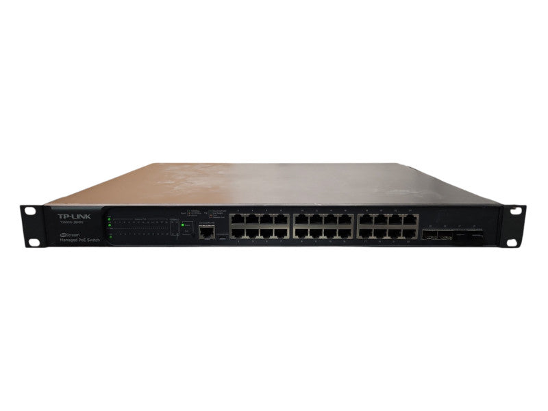 TP-Link T2600G-28MPS JetStream 24-Port Gigbit L2 Managed PoE+ Switch 4xSFP