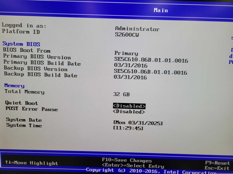 Intel S2600CW - 2x Xeon E5-2609 v3 32GB DDR4 NO HDD AVAGO RAID 2x750W PSU %