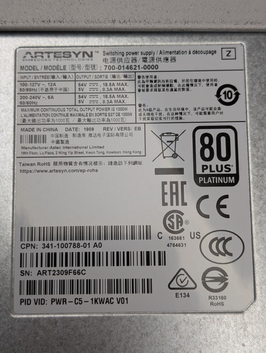 Cisco Catalyst 9200 48 PoE+ C9200-48P-E V01 Managed Layer 3 Switch -