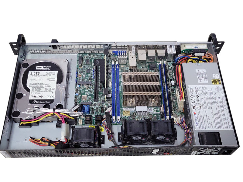 Supermicro X11SDV-4C-TP8F 1U, Xeon D-2123IT 2.20GHz, 64GB DDR4, 2TB HDD _