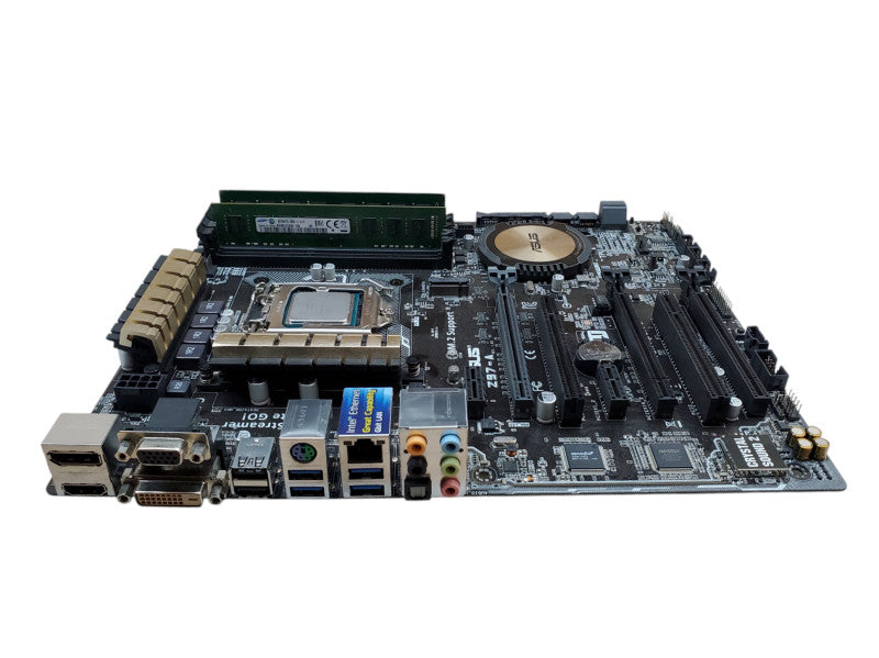 ASUS Z97-A Motherboard Core i7-4790 16GB RAM - No I/O Shield/Cooler