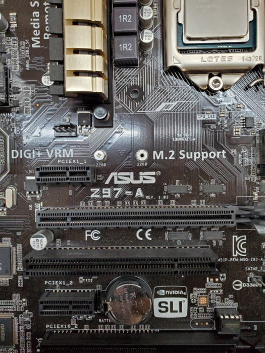 ASUS Z97-A Motherboard Core i7-4790 16GB RAM - No I/O Shield/Cooler