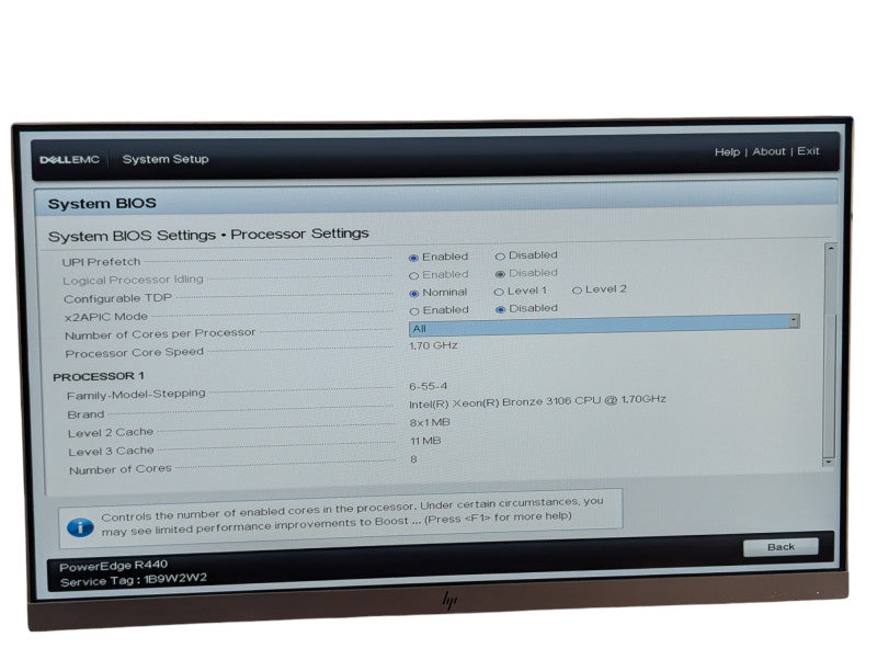 DELL PowerEdge R440 Intel Xeon Bronze 3106 16GB RAM 2x 1TB HDDs  -