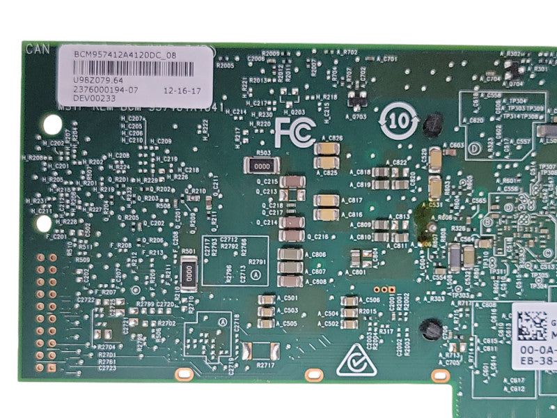 Dell Broadcom BCM9574 Dual-Ports SFP+ 10Gbps Network Card 0GMW01 w/ SFPs _
