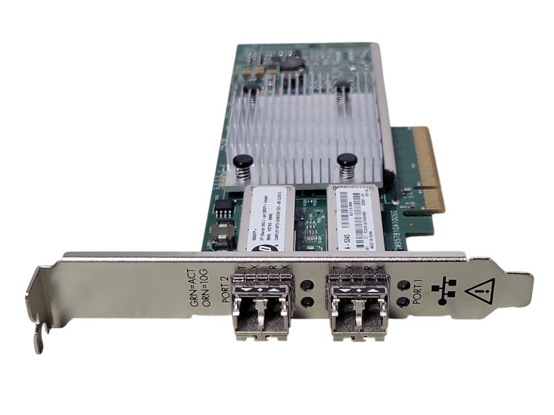 HP Ethernet 10Gb 2-Port 530SFP+ Adapter 656244-001 w/ SFPs _