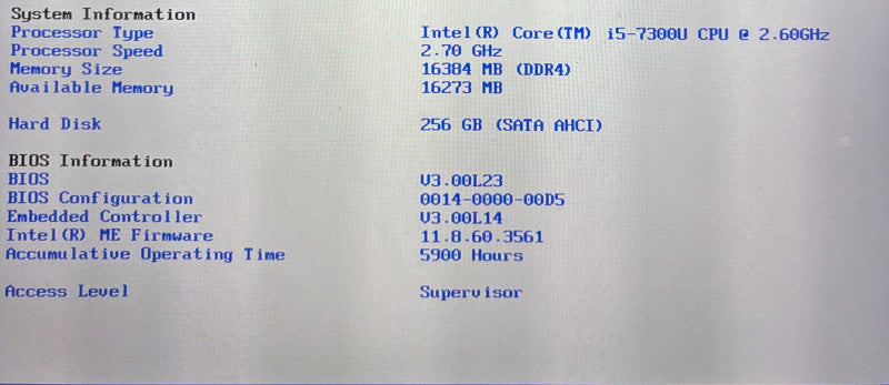 Panasonic ToughBook CF-54 Touch i5-7300U 16GB RAM 256GB SSD 5900Hrs.