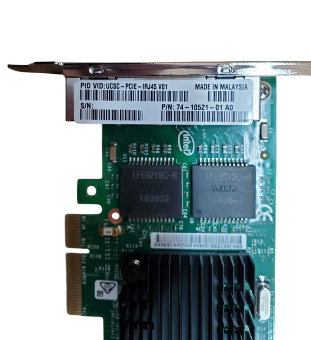 Intel 4 Port Gigabit NIC PCIe Network Adapter Cisco UCSC-PCIE-IRJ45 V01