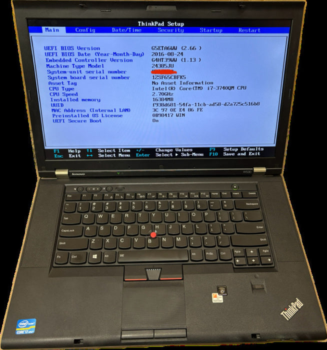 Lenovo ThinkPad W530 i7-3740QM QUADRO K2000 16GB RAM 250GB mSATA SSD READ!  Lap200