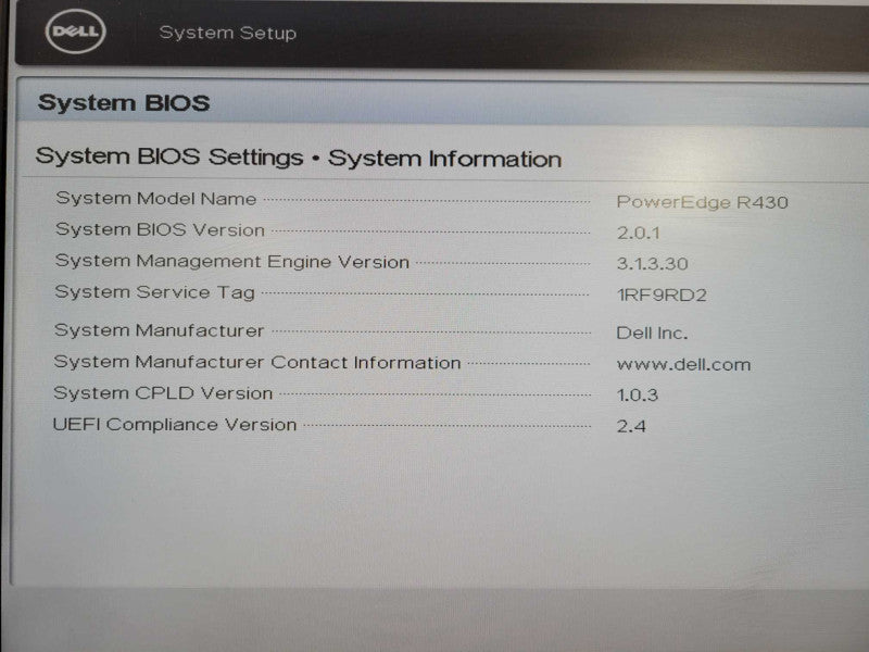 Dell R430 1U 4x 3.5"| Xeon E5-2603 v4 @1.70GHz, 16GB DDR4, H330 Mini !