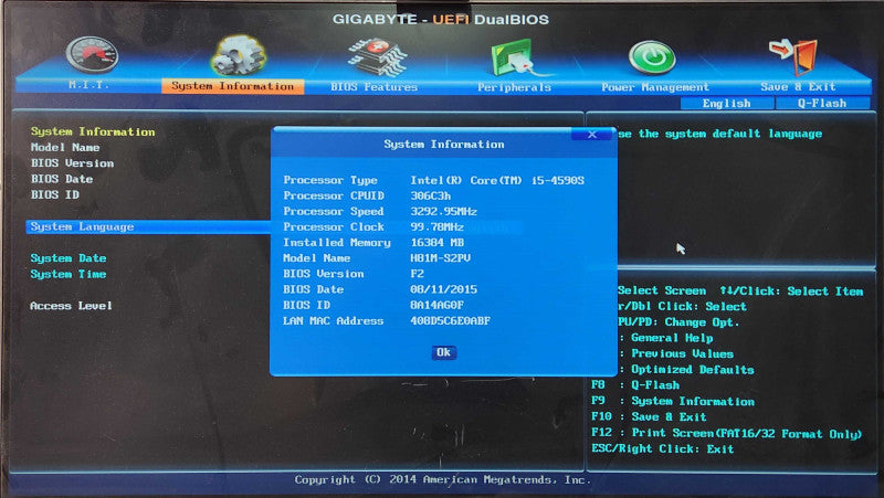 Custom PC/Gigabyte H81M-S2PV, i5-4590S, 16GB DDR3, 512GB SSD, GTX750Ti