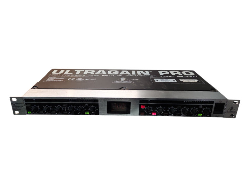 Behringer MIC2200 UltraGain Pro Tube Microphone Preamplifier, READ