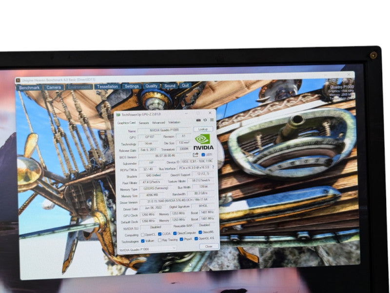 NVIDIA Quadro P1000 4GB Low Profile Graphics Card 4x mini DisplayPort  -