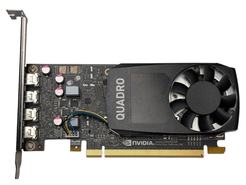 NVIDIA Quadro P1000 4GB Graphics Card 4x mini DisplayPort Q-