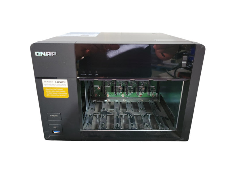 QNAP TS-653A 6-bay NAS, diskless, no HDDs/Trays !