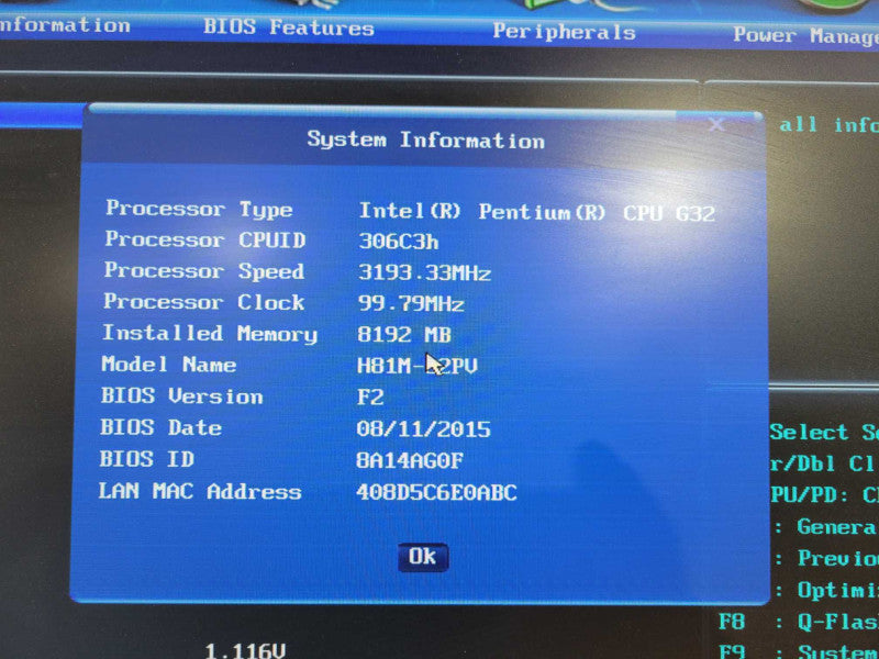 Custom PC/ Gigabyte  Intel Pentium CPU G32, 8GB RAM !