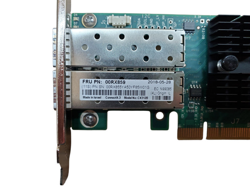 IBM 00RX859 PCIe3 2-Port 10GbE NIC SFP+ Network Adapter, FH Bracket