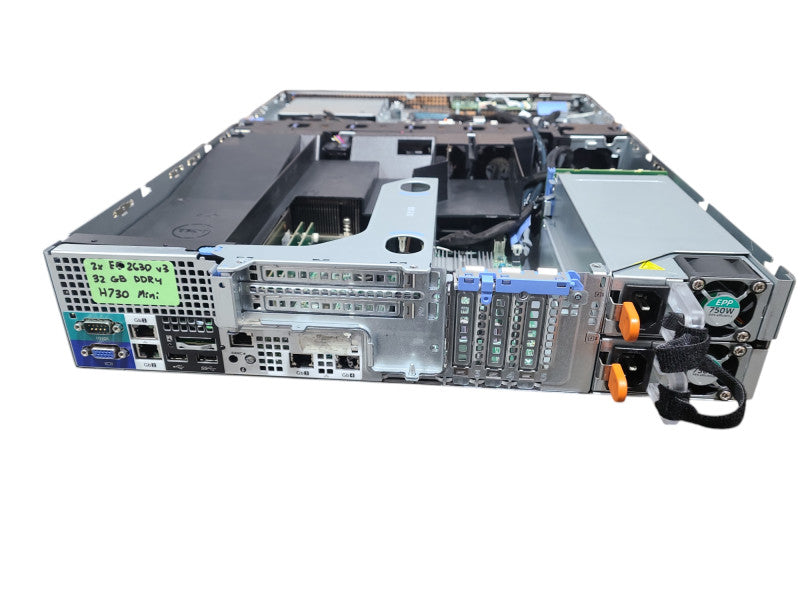 Dell PowerEdge R530 2x Xeon E5-2630 v2 32GB DDR4 PERC H730 Mini 2x 750W PSU Q