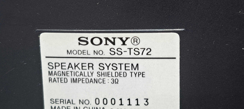 Sony 4 Piece Speaker Set SS-WS71, 2x SSTS72, SS-CT71