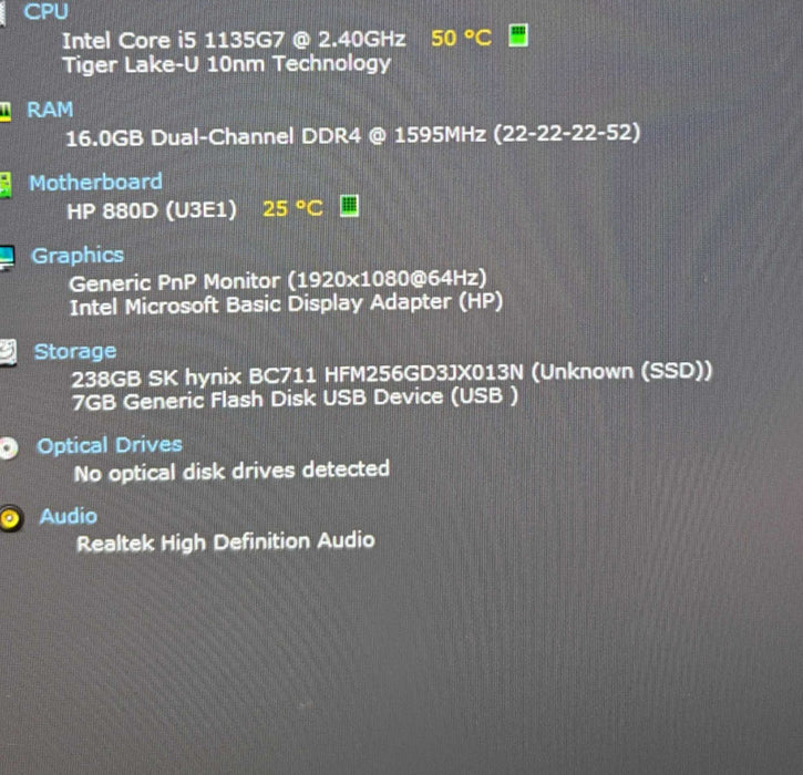 HP ZBook Firefly 14 G8 Core i5-1135G7@2.4GHz 16GB RAM 256GB SSD  Lap200