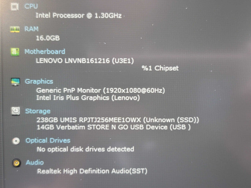 Lenovo ThinkBook 14 IIL i7-1065G7 16GB DDR4 256GB SSD  β Lap200
