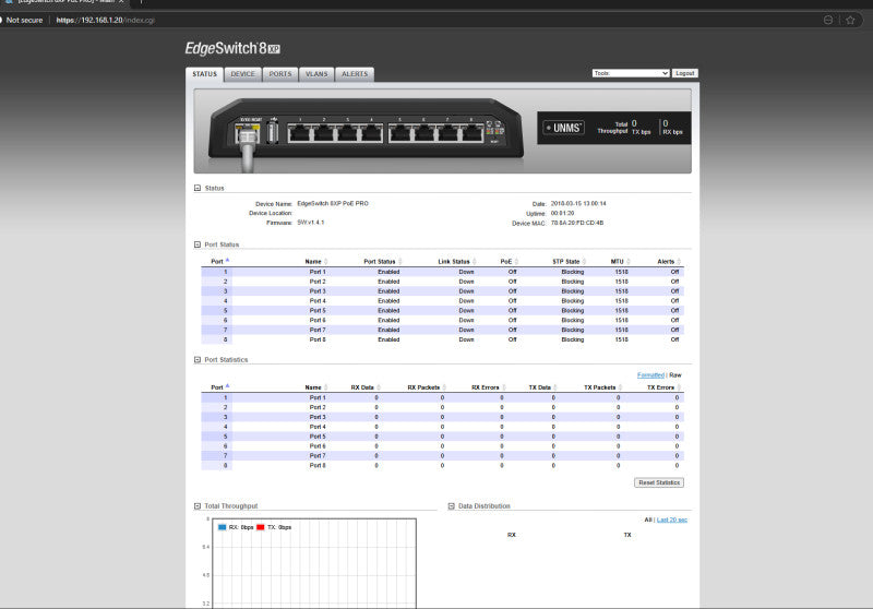 Ubiquiti EdgeSwitch 8XP ES-8XP 8-Port Managed Gigabit Switch w/ Passive PoE