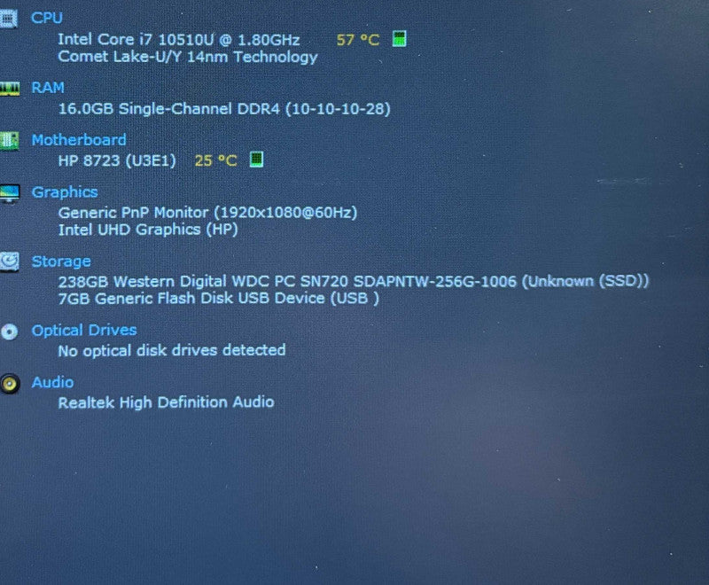HP EliteBook 840 G7 Core i7-10510U@1.8GHz 16GB RAM 256GB SSD   Lap200