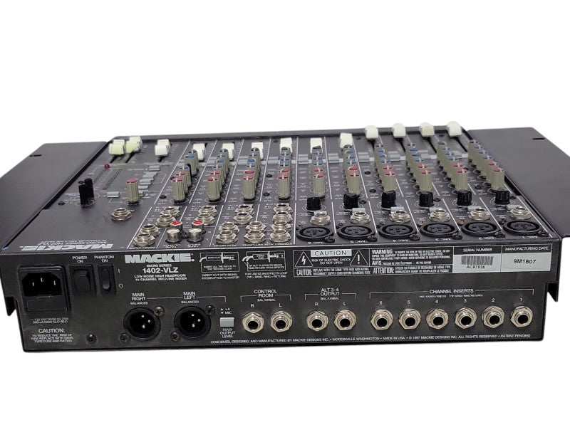 Mackie micro Series 1402-VLZ 14- Channel MIC/Line Mixer, READ _