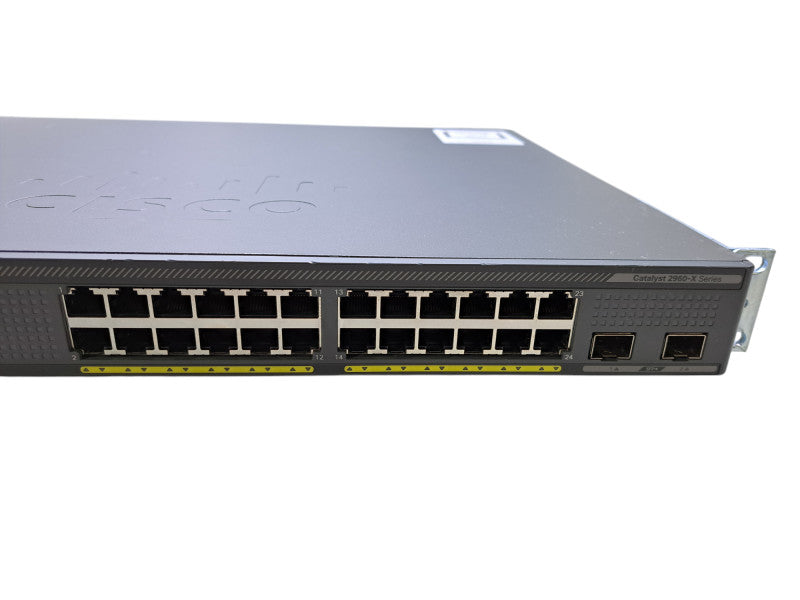 Cisco WS-C2960X-24PD-L V05 24-Port Gigabit PoE+ 370W Switch w/ 2x 10G SFP+
