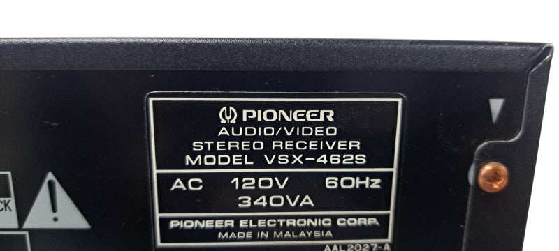 Pioneer VSX-462S Audio/Video Stereo Receiver