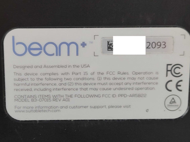 Beam Telepresence Robot only, No Charging station, READ _