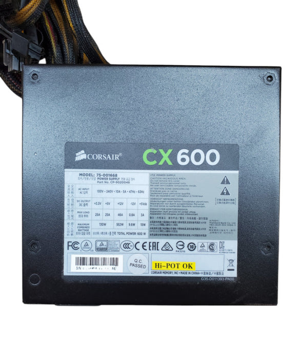 Corsair CX600 ATX 600W Desktop Power Supply