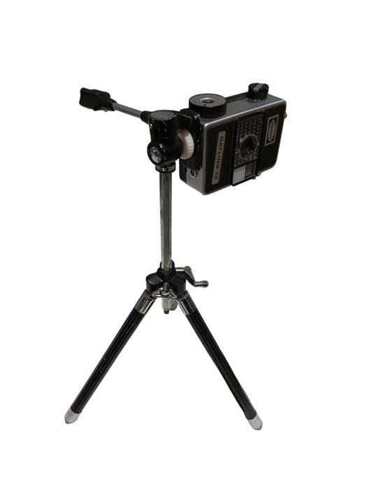 Vintage Standard Camera Gatling 72 Ricoh F:2.8-F=25mm Lens & Tri-Pod Stand  =