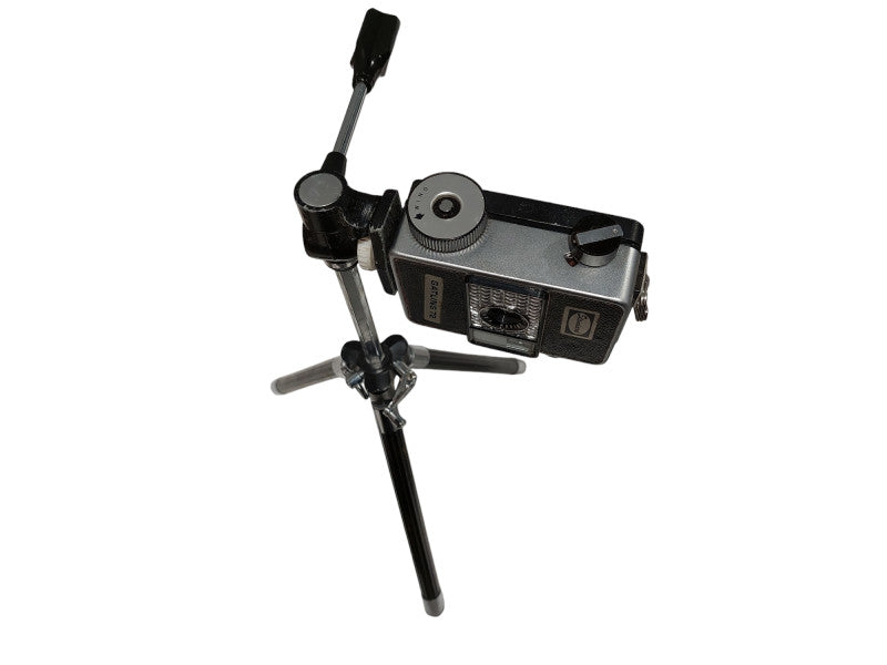 Vintage Standard Camera Gatling 72 Ricoh F:2.8-F=25mm Lens & Tri-Pod Stand  =