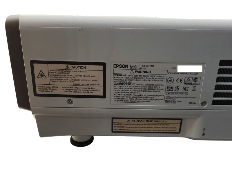Epson Pro L1100U Full HD 1080P 6000 Lumens LCD Projector H735A No Remote $
