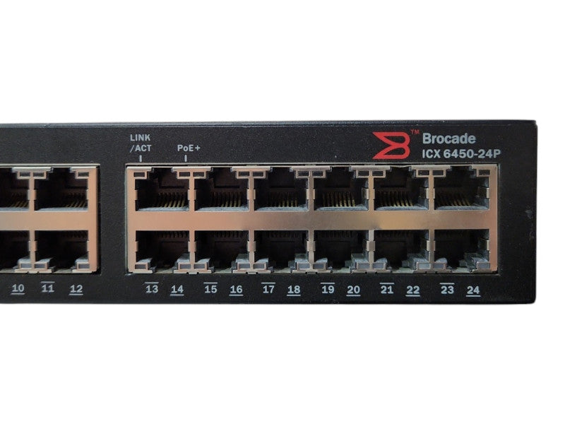 Brocade ICX 6450-24P PoE+ Gigabit Ethernet 4x1/10GbE SFP