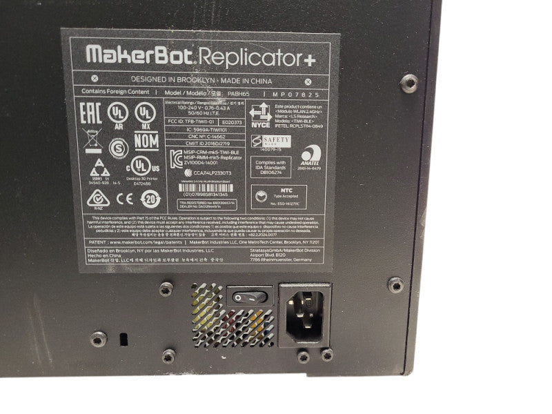 MakerBot Replicator+ 3D Printer PABH65 READ $