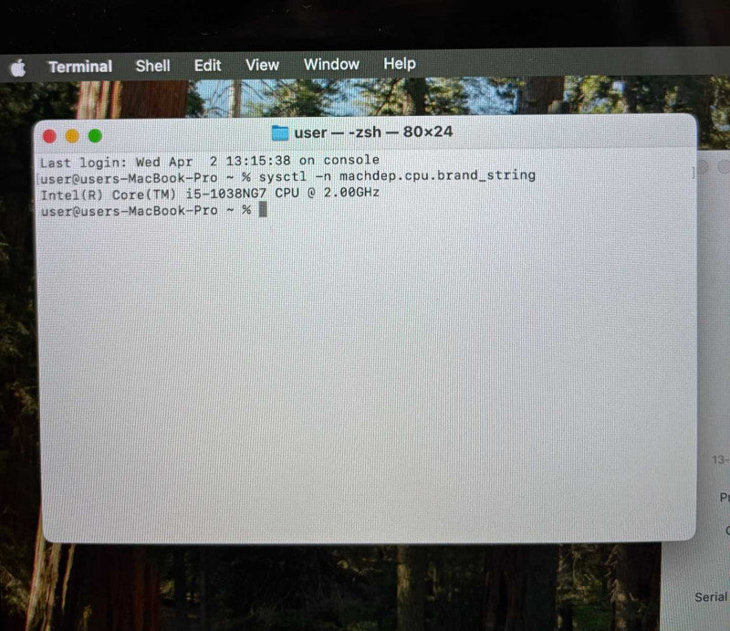 Apple MacBook Pro 13" 2020 i5-1038NG7 16GB 512SSD No Power Adapter