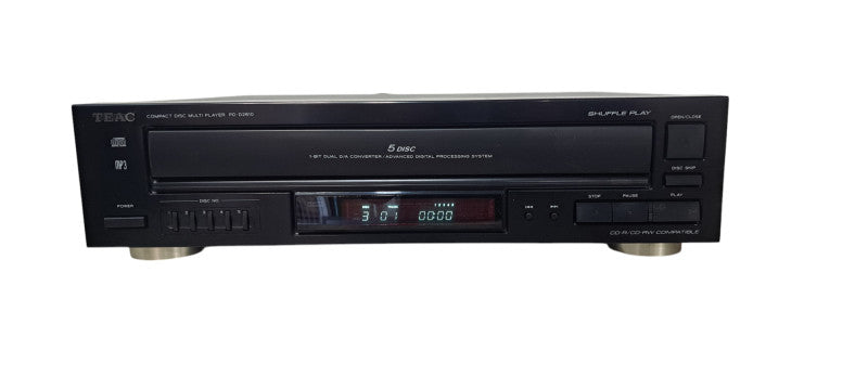 TEAC PD-D2610 5 Disc Carousel CD Changer| No Remote