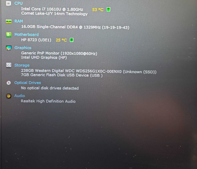 HP EliteBook 840 G7 i7-10610U@1.8GHz 16GB RAM 256GB SSD  Lap200