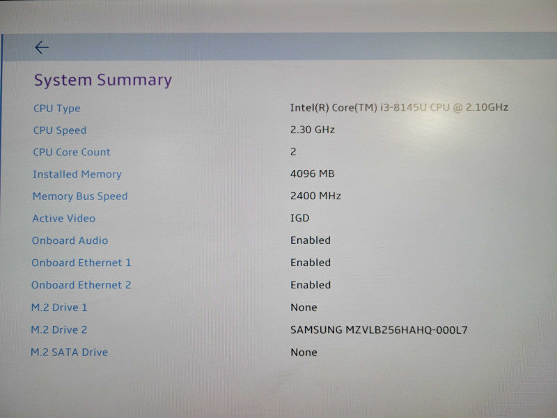 Lenovo ThinkCentre M90n-1 Core i3-8145U 4GB DDR4 256GB M.2 w/ Power adpter !