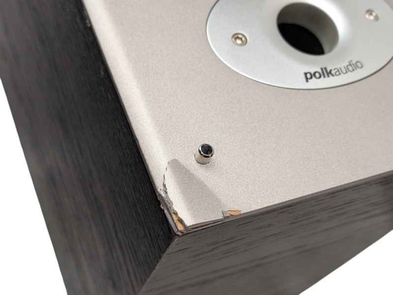 Pair of Polkaudio RTi6 Bookshelf Speakers with Real Wood 2 Way Binding Post -