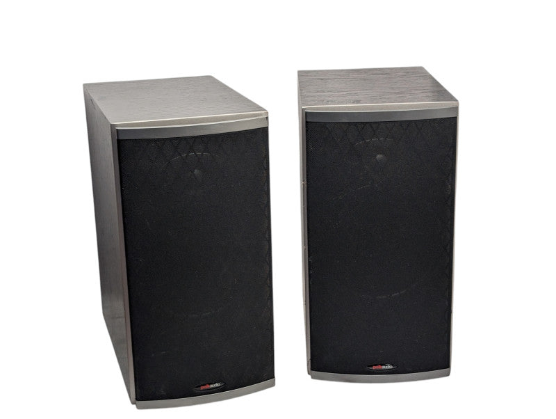 Pair of Polkaudio RTi6 Bookshelf Speakers with Real Wood 2 Way Binding Post -